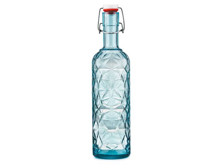 Bouteille en verre 1 L - Transparent - Lot de 6