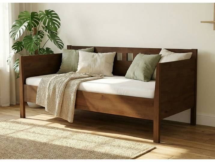 Sofabett „Katrin“ Kernbuche Dunkel 70 x 210 cm Massivholz Buche Dunkel