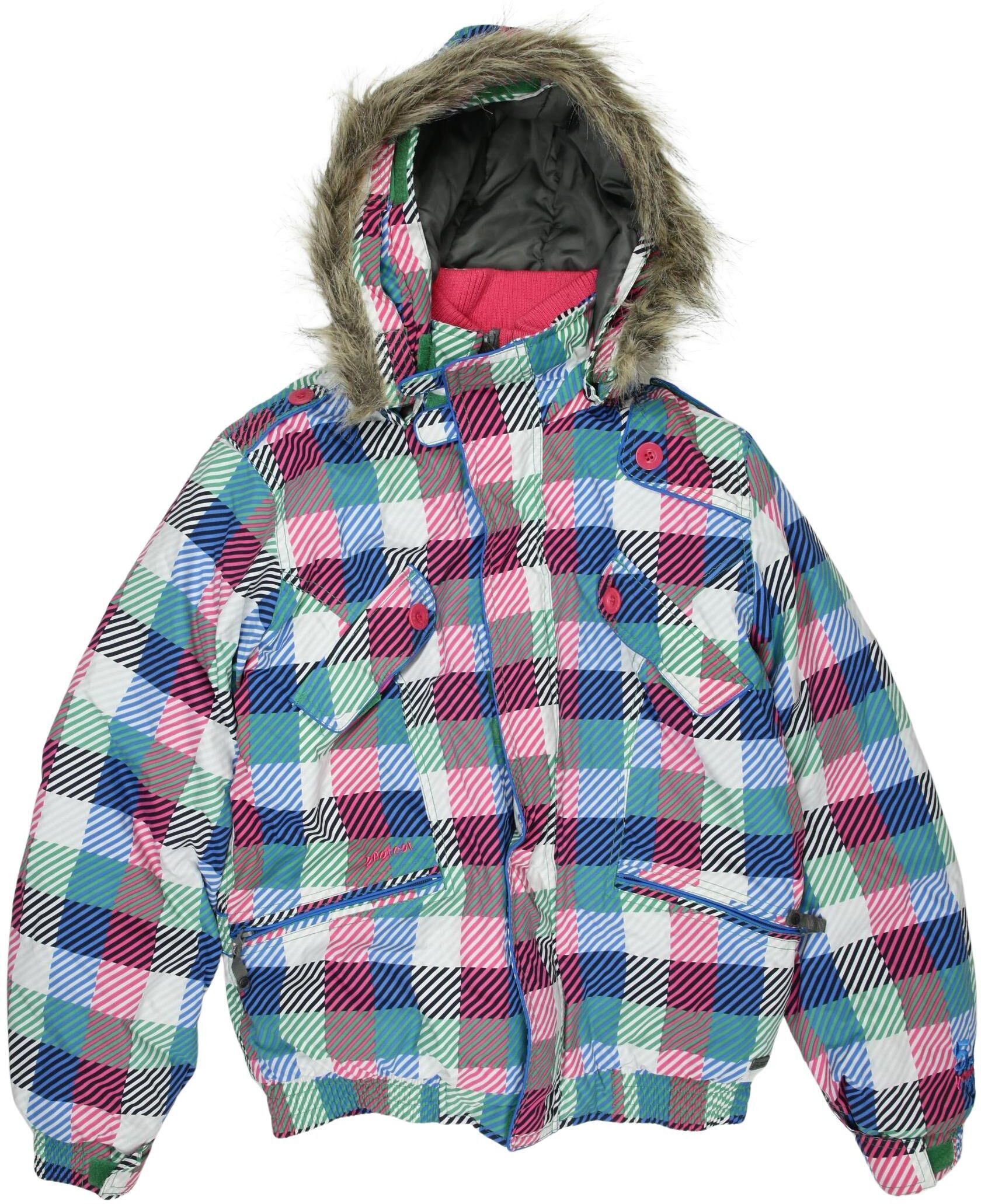 Protest Mädchen Jacke oder Mantel, Mehrfarbig, Gr. EU 176, Synthetik - Second Hand