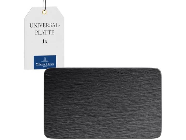 Villeroy & Boch - Manufacture Rock Multifunkionsteller Rechteckig Schwarz
