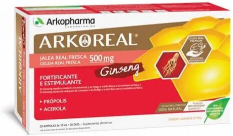 Arkopharma Arkoreal Jalea Real 500mg Ampollas Ginseng x20