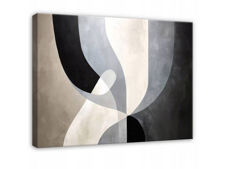 LEINWANDBILD Abstrakt Dachboden Schwarz 60x40 cm