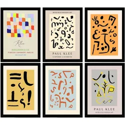 POSTER Set Mit 6 Illustrationen Von Paul Klee A3 Schwarzer Rahmen