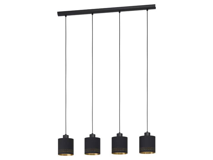 Eglo Hängeleuchte, Schwarz, Goldfarben, Metall, Textil, 16x110x94 cm, Lampen & Leuchten, Innenbeleuchtung, Hängelampen, Pendelleuchte