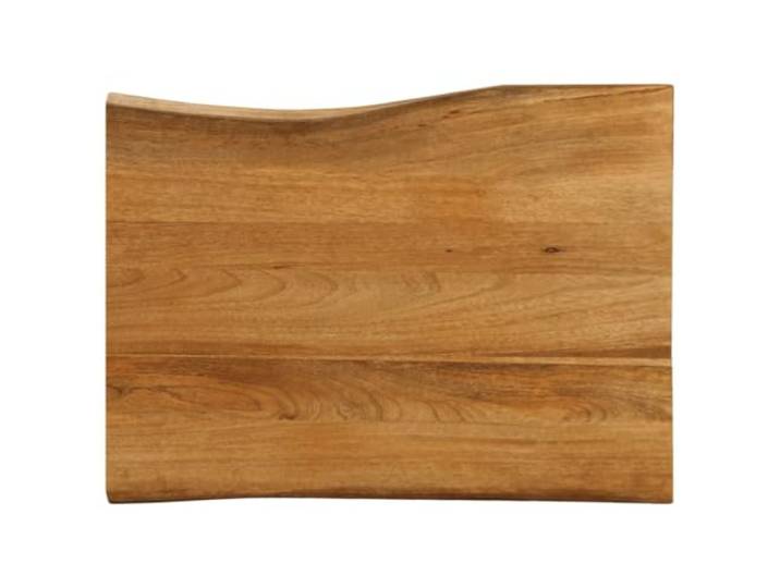 HEFZGDB Massivholz Tischplatte mit Baumkante 90x60x3,8 cm aus Mango Naturkante rustikal Ersatztischplatte für Tisch Renovierung Möbelplatte Holz mit individueller Maserung