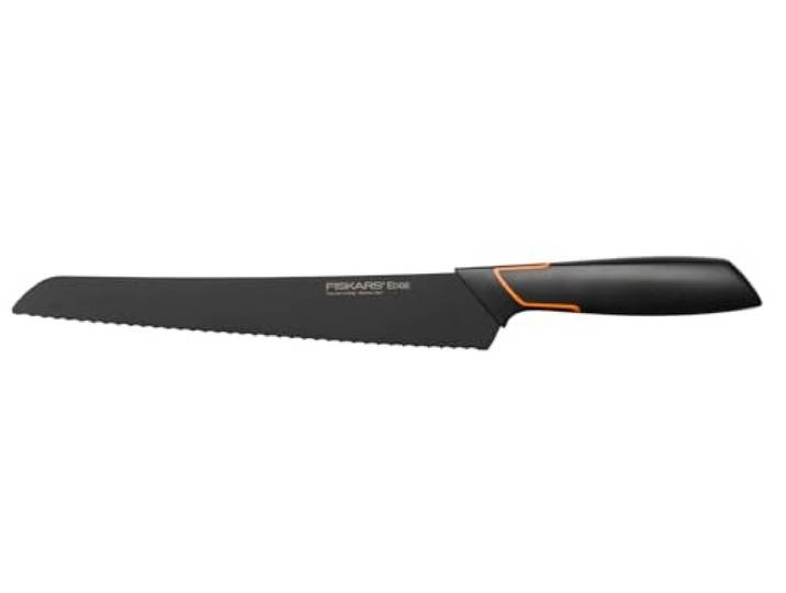 Fiskars Couteau à pain\, Design moderne\, Longueur totale: 35 cm Acier/Plastique\, Edge\, Noir\, 1003093