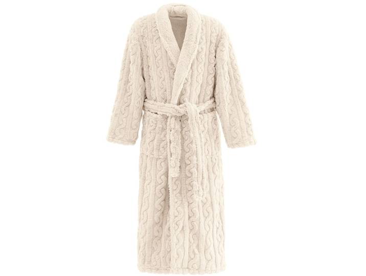 Peignoir polaire mixte doux et chaud ecru xxl