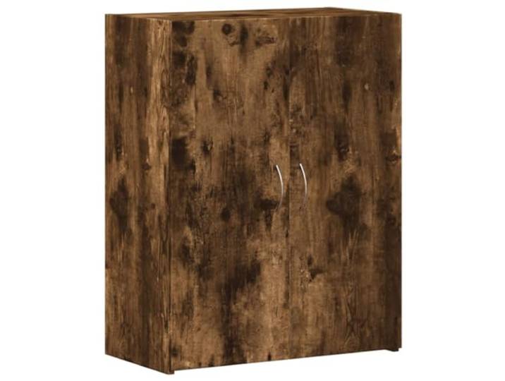 vidaXL Armoire de classement chêne fumé Bois d'ingénierie\, Armoire à dossiers\, unité de Rangement\, Armoire de Rangement de Bureau