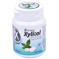 miradent Xylitol zuckerfreie Drops Minze 60 g