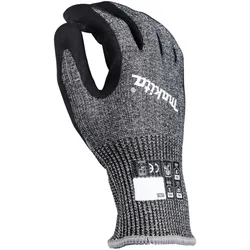 Makita Arbeitshandschuhe nitrilbeschichtet - touchscreenfähig F/7 grau / schwarz 10 / XL - P-84735 - grau / schwarz