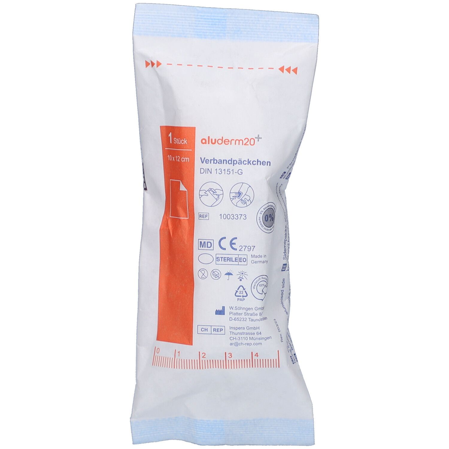 Aluderm Verbandpäckchen groß 1 St Bandage(s)