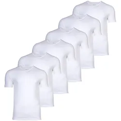 BOSS Herren T-Shirt, 6er Pack - TShirtVN Classic, Unterhemd, V-Neck, Cotton Weiß / 2XL