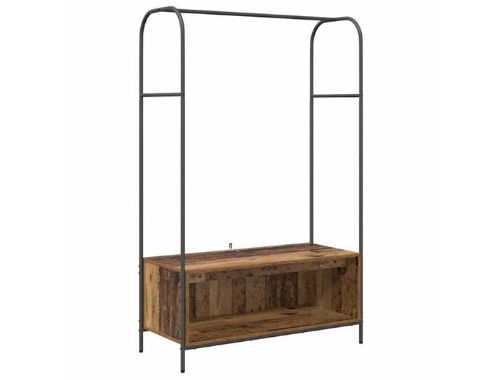 Porte-vêtements moderne - - 100x44x160 cm - Bois d'ingénierie - Vieux Bois - Capacité 100 kg