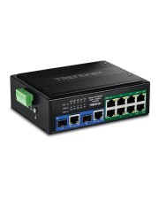 TRENDnet 10-PORT INDUSTRIAL GIGABIT 400W Switch 1 Gbps Power over Ethernet (TI-BG108)