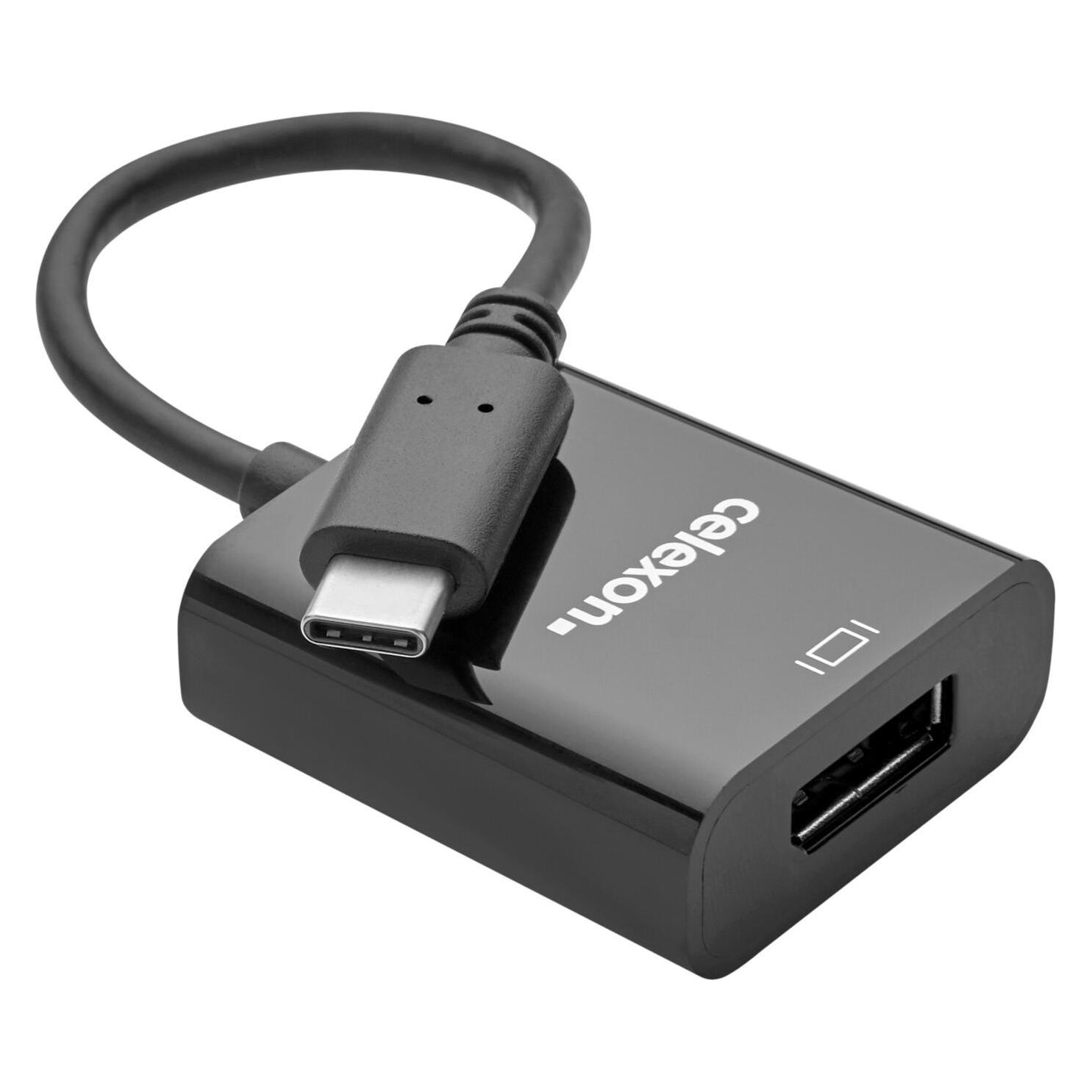 Celexon USB-C auf DisplayPort M/F Adapter, schwarz (DisplayPort) (44957193)