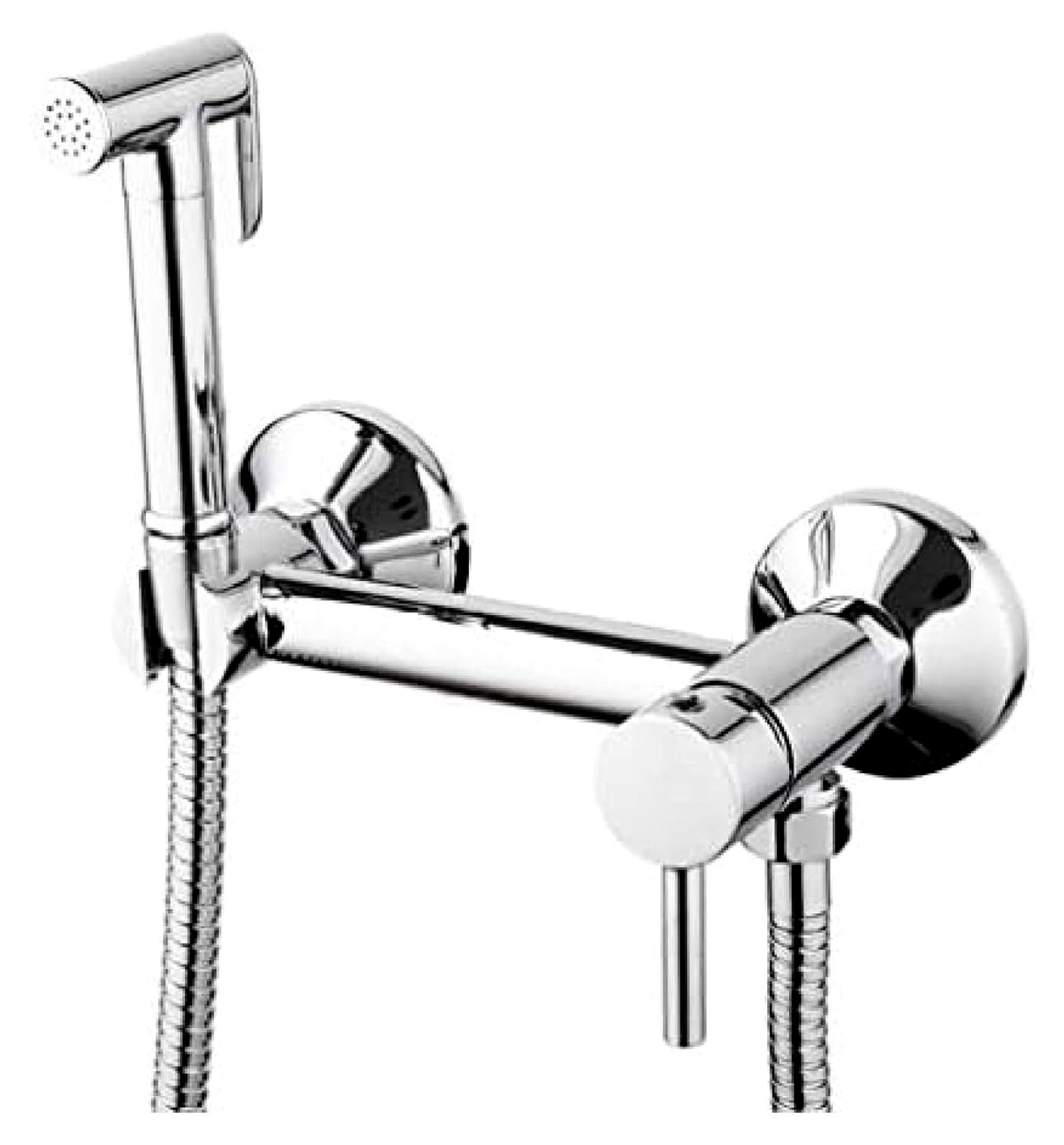 Küchenarmaturen, 1 Set, massives Messingrohr, Kalt- und Warmwasser-Duschmischer mit Duschkopf, Einhebelmischer, Wasserhahn