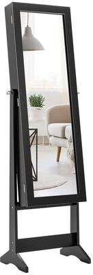 Jewelry Armoire Cabinet with Full-length Mirror Standing