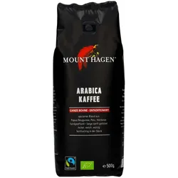 Arabica Kaffee - ganze Bohne entkoffeiniert 500g