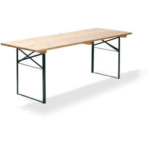Feros Klapptisch 30050, aus Holz, stapelbar, 220 x 78 x 50 cm, natur