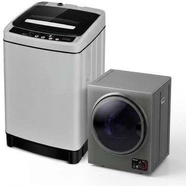 Costway Compact Washer and Dryer Combo Automatic Washing Machine and Tumble Dryer