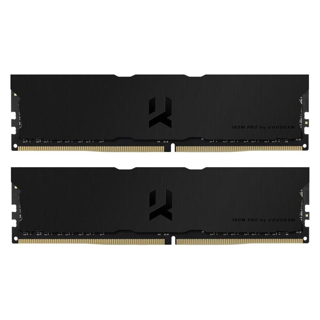 Goodram Pamięć IRDM PRO Deep Black, DDR4, 64 GB, 3600MHz, CL18 (IRP-K3600D4V64L18/64GDC) (2 x 32GB, 3600 MHz, DDR4-RAM, DIMM) (IRP-K3600D4V64L18/64GDC)