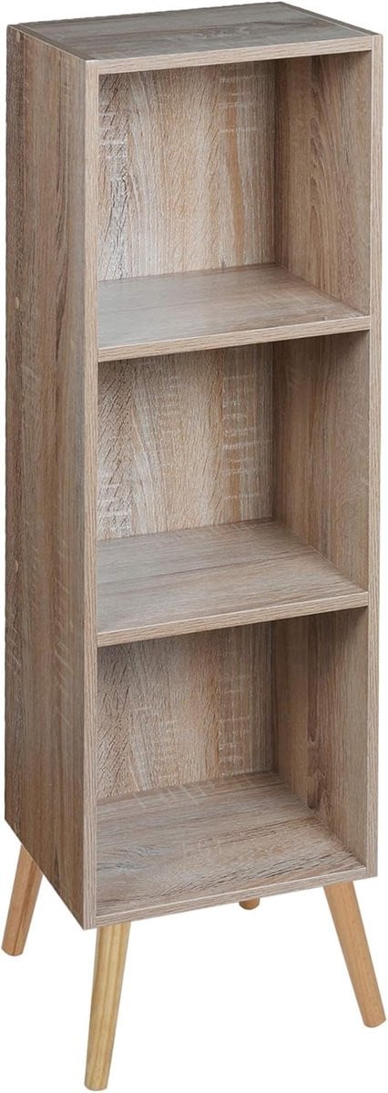 Houten Opslag 3 Tier Boekenkast Scandinavische Stijl