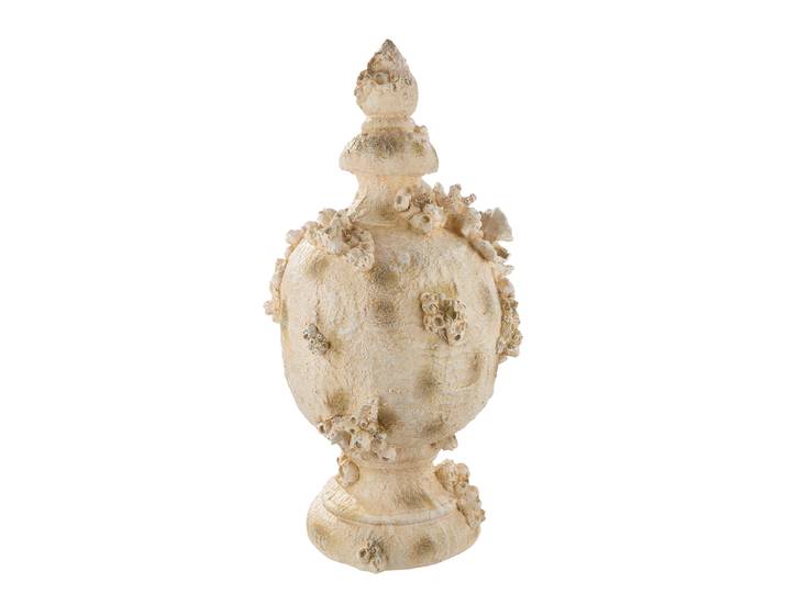 Dekoobjekt Seychelles Amphora 25 x 50 x 23cm Beige