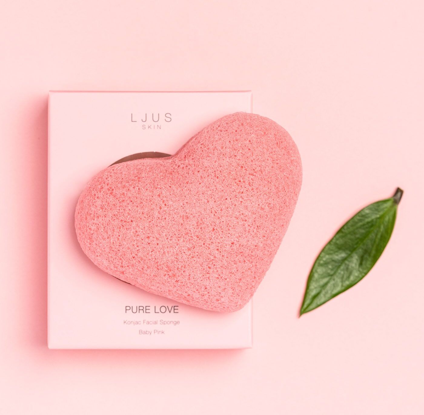 LJUS Skin Pure Love Konjac Sponge Baby Pink