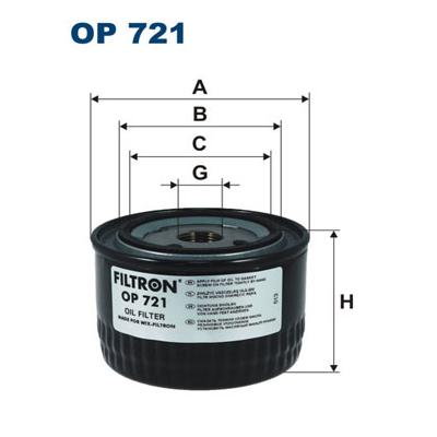 FILTRON Hydraulikfilter, Automatikgetriebe OP 721 96mm für RENAULT TRUCKS