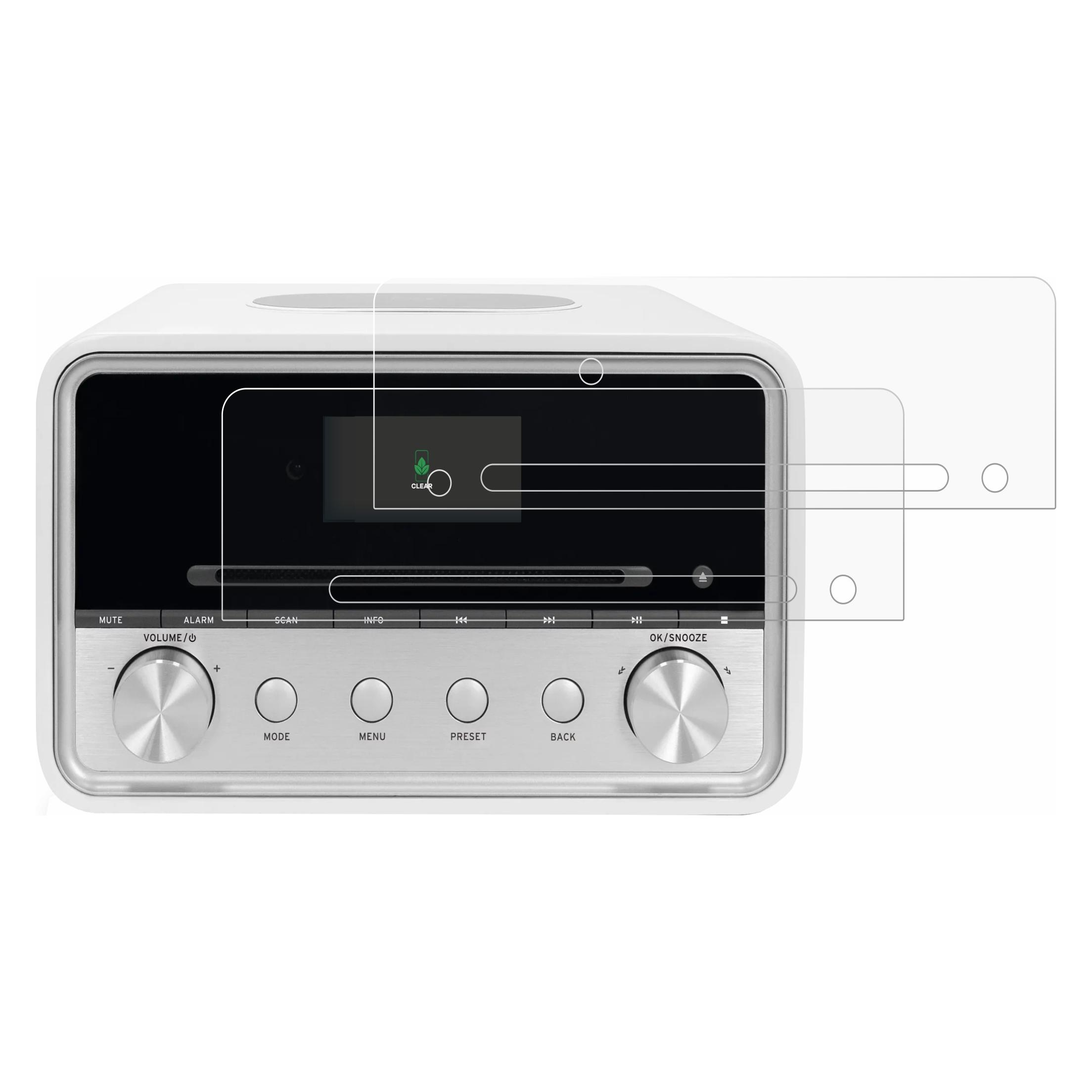 ScreenLeaf Schutzfolie für TechniSat Digitradio 586 Displayschutz Display Schutz Folie Klar Transparent (6164452)
