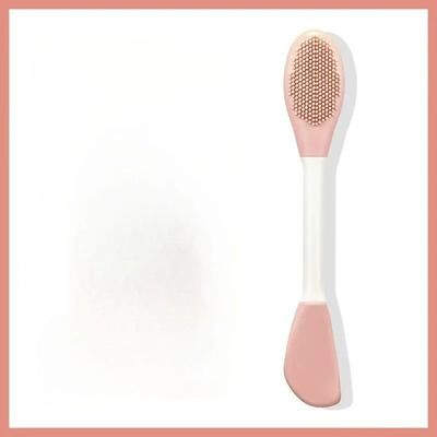 Inspired Living 2 in 1 Silicone Facial Cleansing Brush & Mask Applicator For Deep Pore Care pink