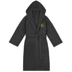 Cressi - Bademantel aus Baumwolle - Farbe: Schwarz/Gelb - Größe L/XL