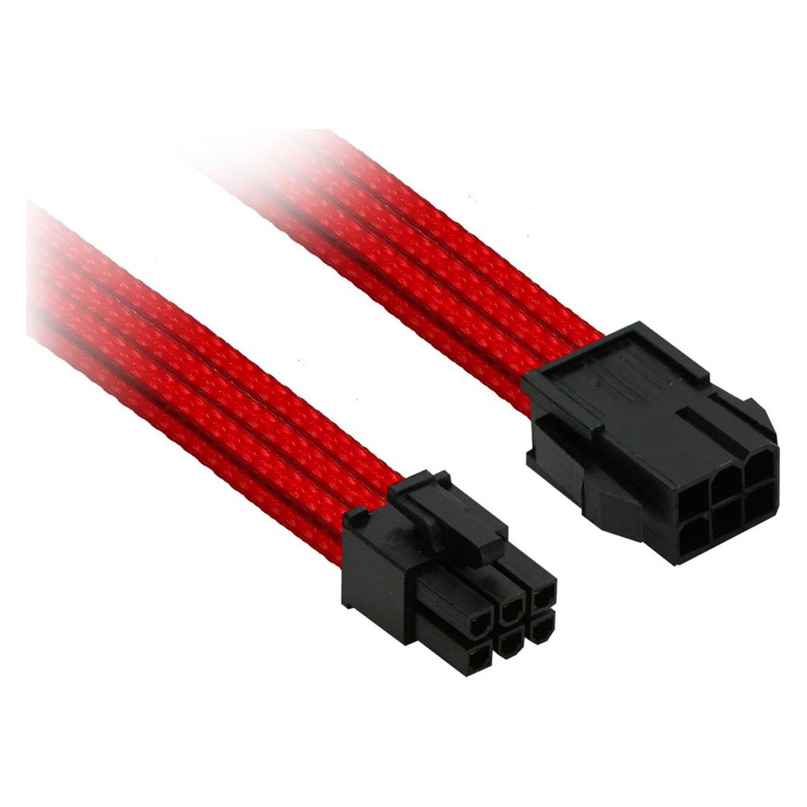 Nanoxia Kabel 6er PCI-E Verlängerung, 30 cm, rot (30 cm, 6 pin PCI-Express) (NX6PV3ER)