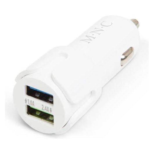 M.N.C Zigarre leichter Adapter - 2 x USB - 2,1A Weiss (54828467)