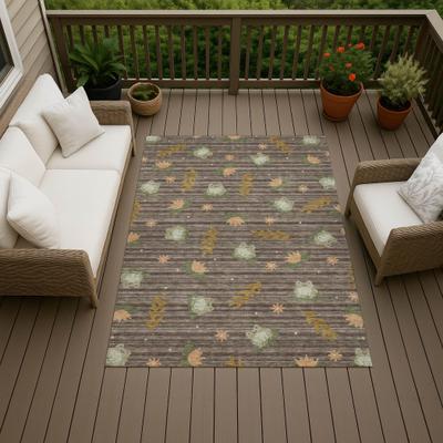 Addison Rugs Machine Washable Indoor/ Outdoor Modern Frog Chantille Rug