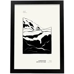 POSTER Abstrakt Pop Art A3 Schwarzer Rahmen