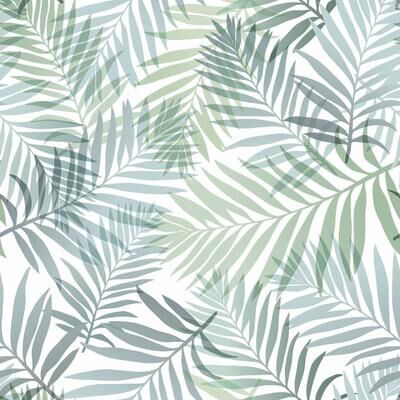 RoomMates Blue Tropical Vibe Peel and Stick Wallpaper