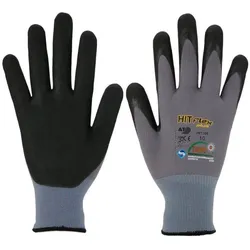 ASATEX Feinstrickhandschuh HIT099 schwarz/grau Gr.6, 1 Paar