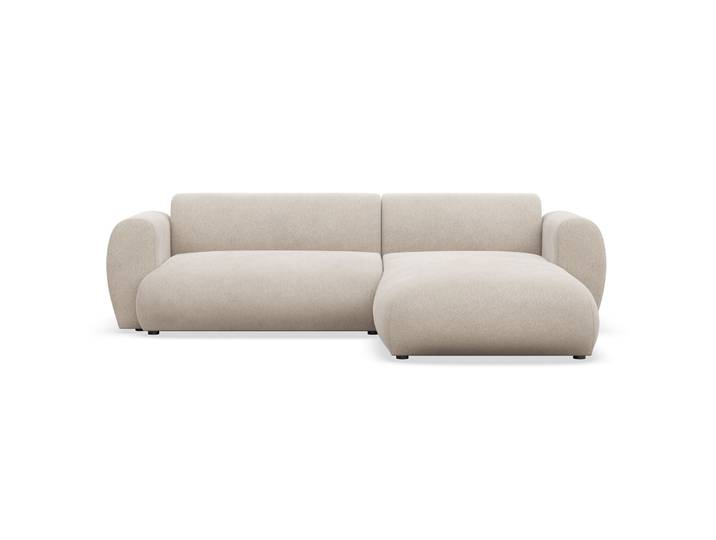 Ecksofa mit Schlaffunktion Emia, L-Form, rechtsseitig, beige
