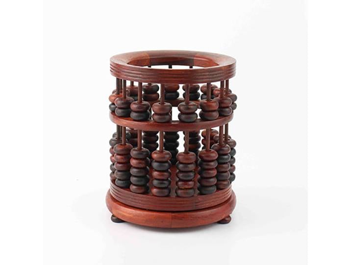 Porte-stylo en bois hexagonal, artisanat rouge exquis de haute qualité, de style classique, cadeaux ménagers