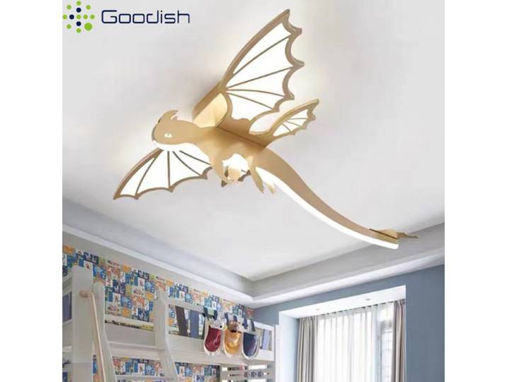 Luminaires de plafond LED modernes et minimalistes en forme de dragon cracheur de feu, lampes créatives pour la décoration de la chambre des enfants, lustre
