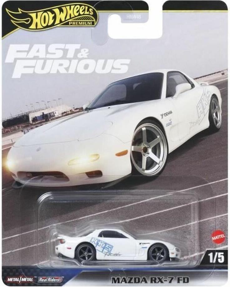 Hot Wheels Fast & Furious Premium Metal Auto 1/64 Scale Multicolor