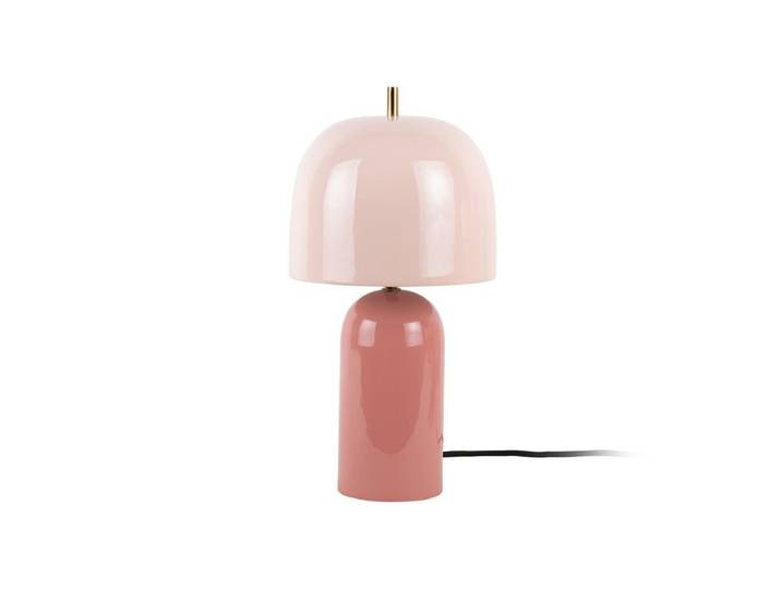 Tischlampe Madrid - Designlampe aus Eisen - Rose & weiches Pink - Luxusbetten24