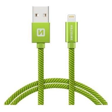 Swissten Datenkabel Textil USB / Lightning 2.0 M (2 m, USB 2.0) (71523307)