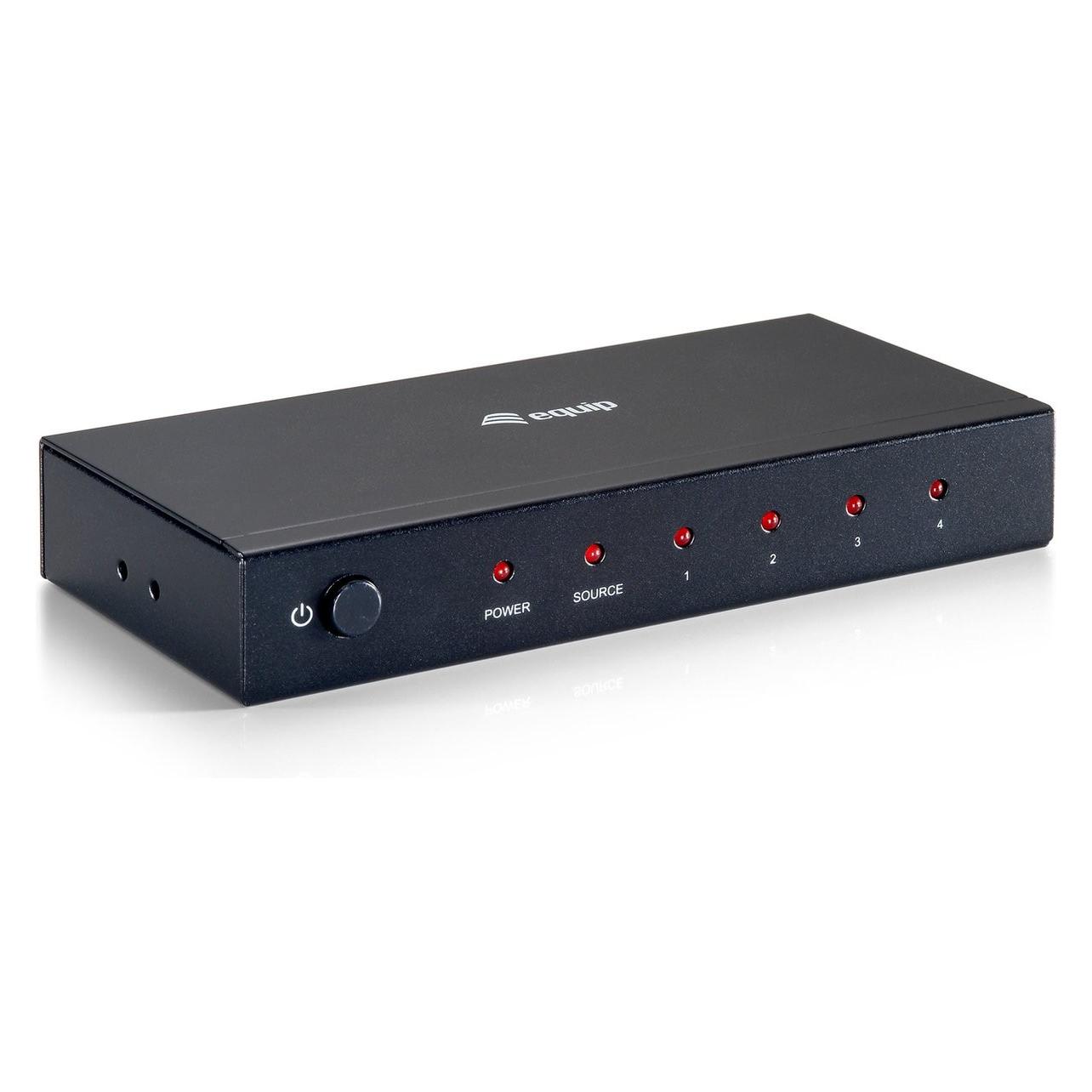 equip HDMI Video Splitter 4-Port unterstuetzt 3D und Full HD 1080p (332714)