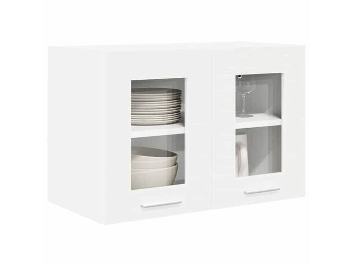 Elément haut de cuisine - Blanc - Armoire suspendue - 2 pc - Blanc - Bois d'ingénierie(9535)