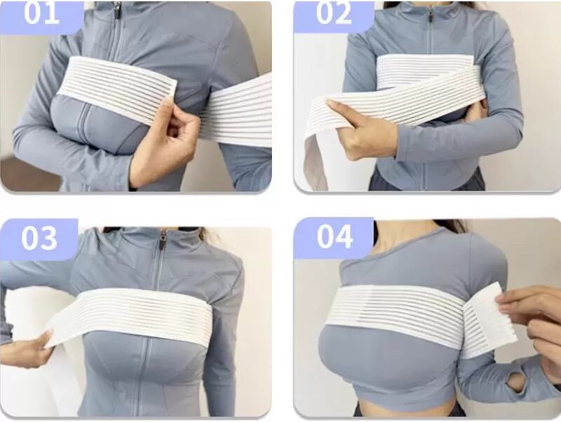 INF Brassière Compressive - Pack Économique Blanc et Noir