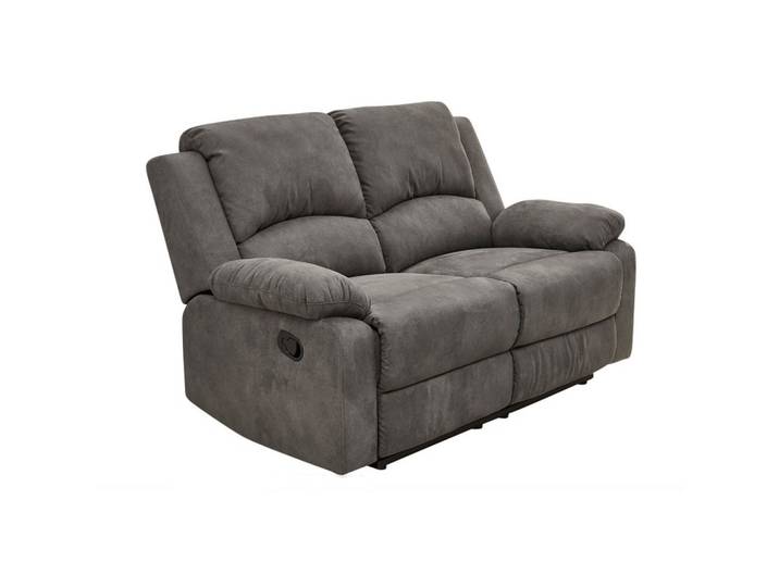 2-SITZER-RELAXSOFA Federkern, Liegefunktion verstellbar durch halbautomatische Relaxfunktion B148/T87/H97 cm, Mikrofaser Vintage Anthrazit / 15130