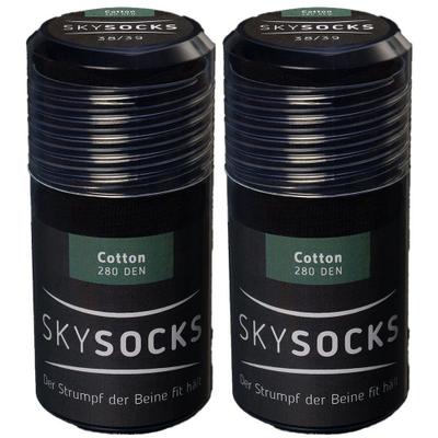 Skysocks Cott Black 42/43 x2 2x2 St