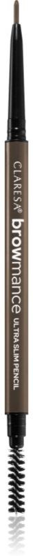 Claresa Browmance precise eyebrow pencil with brush shade 03 Deep Brown 0.07 g